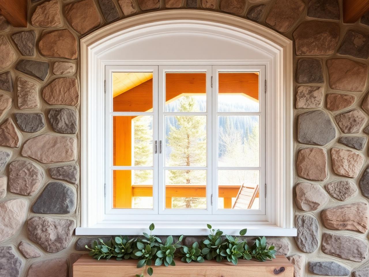 Ferestre PVC — Casă de munte